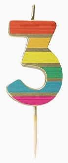 Rainbow Number Candle Starter Set