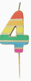 Rainbow Number Candle Starter Set