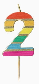 Rainbow Number Candle Starter Set
