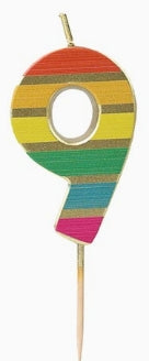 Rainbow Number Candle Starter Set