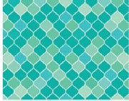 Teal Mermaid Print Roll Wrap