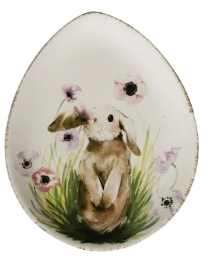 Spring Floral Egg Plate