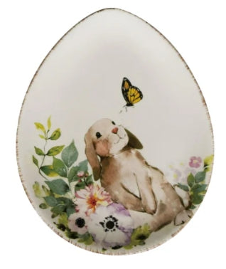 Spring Floral Egg Plate