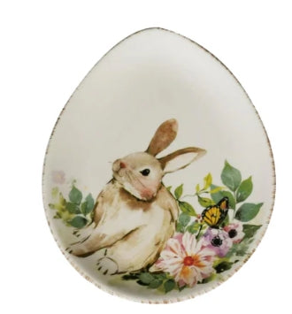 Spring Floral Egg Plate