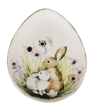 Spring Floral Egg Plate
