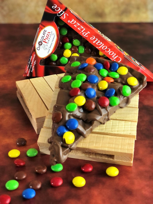 Colorful Chocolate Candy Chocolate Pizza Slice 6 oz