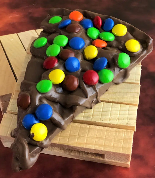 Colorful Chocolate Candy Chocolate Pizza Slice 6 oz