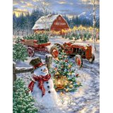 Christmas Tree Farm 500 Piece Jigsaw Puzzle