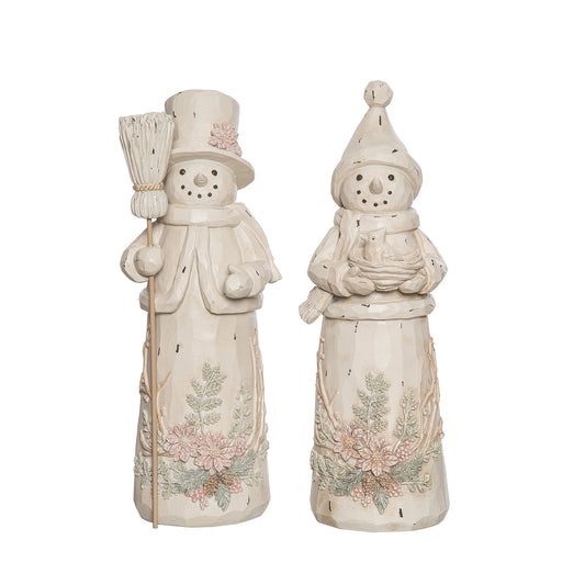 Res Rustic Snowman Fig 2 Asst