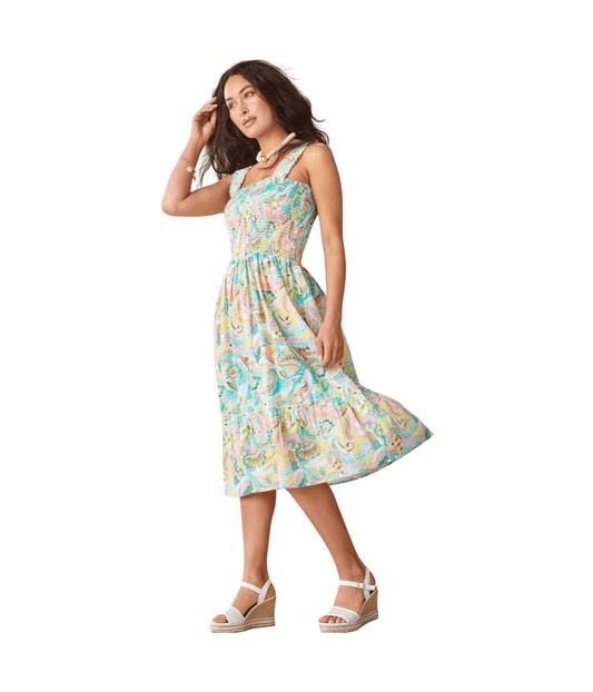Wild Paisley Smocked Bodice Dress