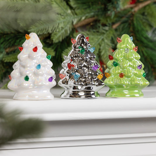 Light Up Tree Decor 3 Asst