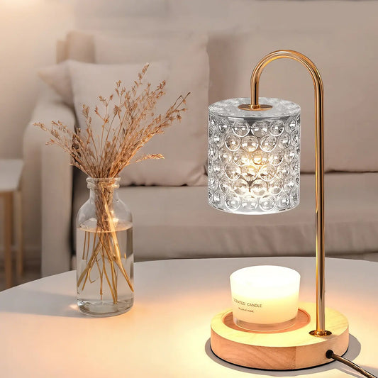 Wood Wax Melt Warmer Lamp Dimmable Flameless