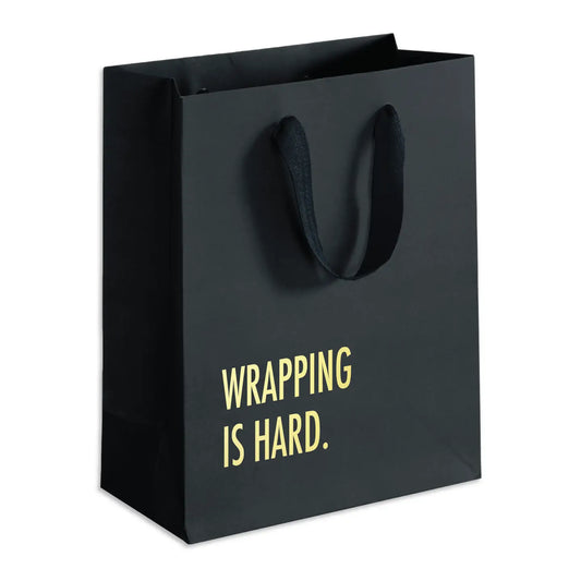 Wrapping Is Hard Gift Bag (Black)