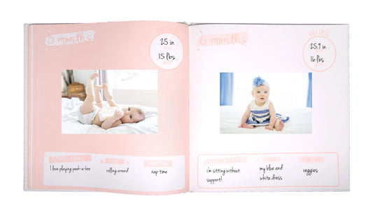 Floral Baby Milestone Memory Book