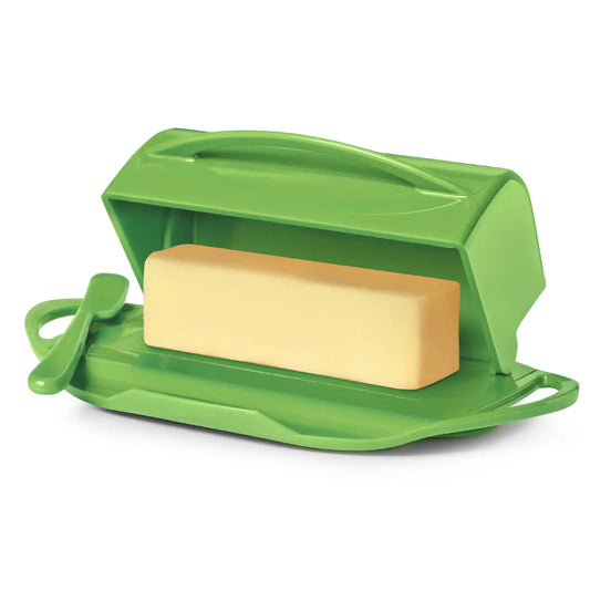 Flip-Top Butter Dish w/ Butter Knife