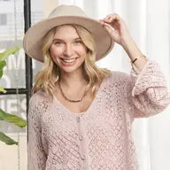 Long Sleeve Crochet Sweater