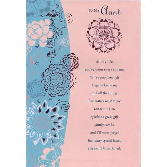 Aunt Birthday Card