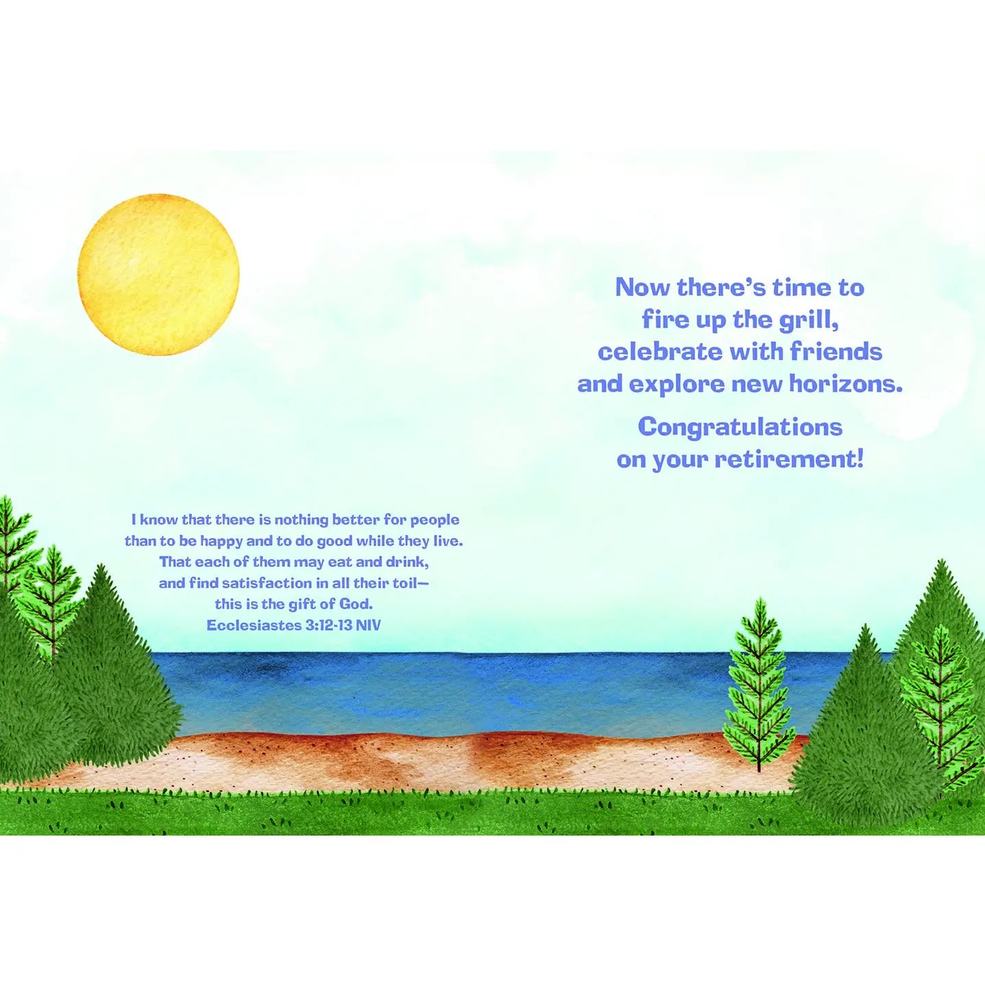 Retirement Cookout - Retirement Scripture Card