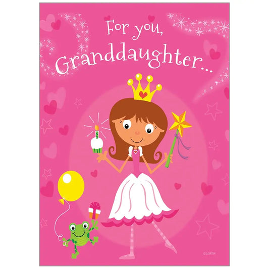 Princess & Frog Birthday - Family Birthday Card