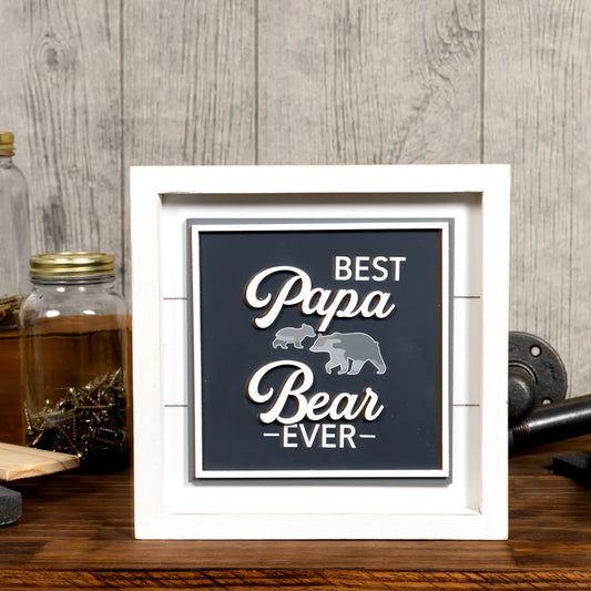 Best Papa Bear - 10" Plaque