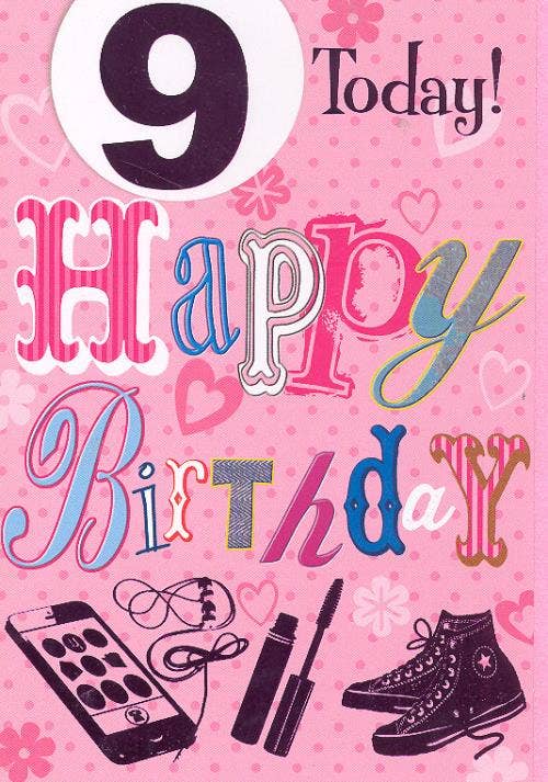 Birthday Age 09 Girl