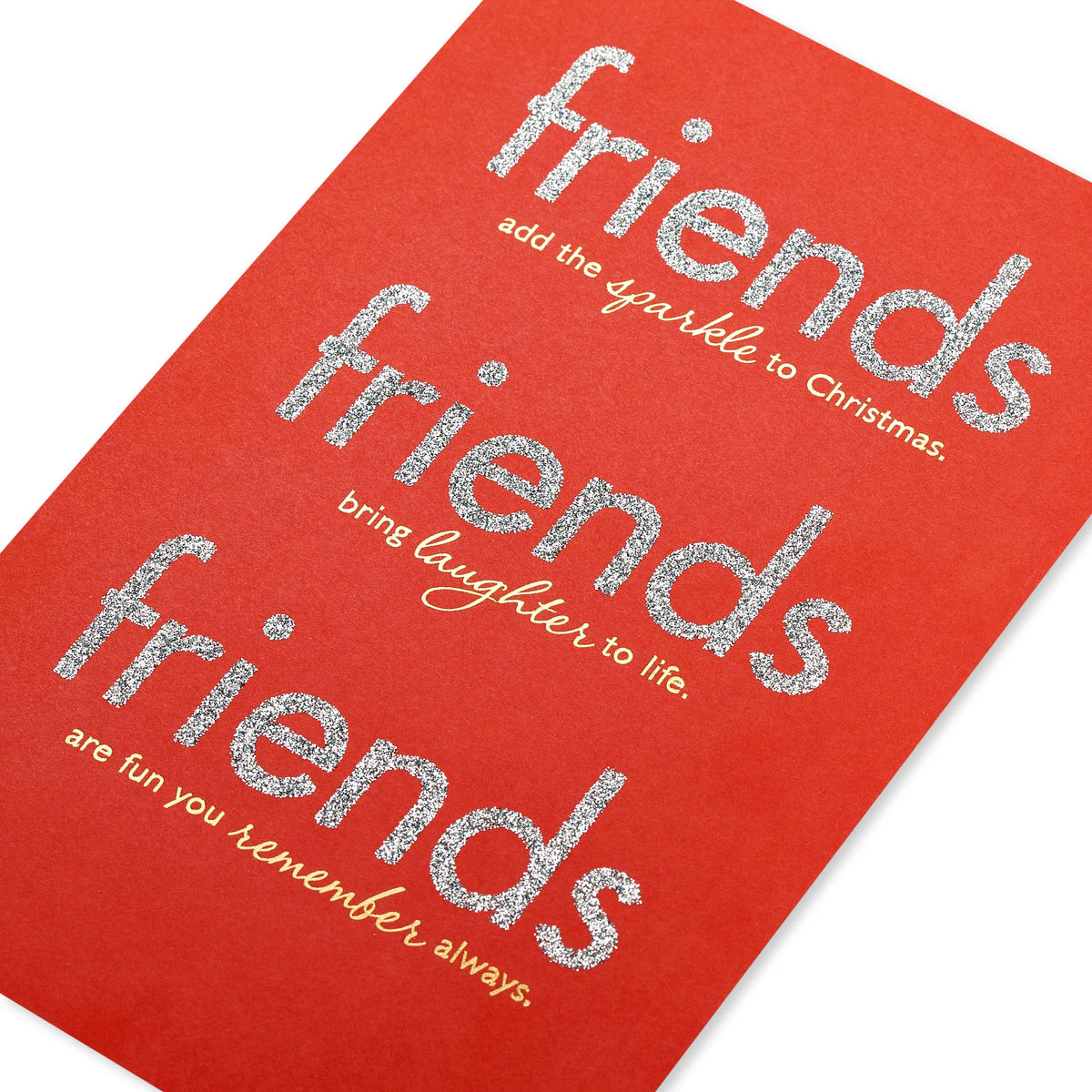 Christmas Sparkle Friendship Greeting Card