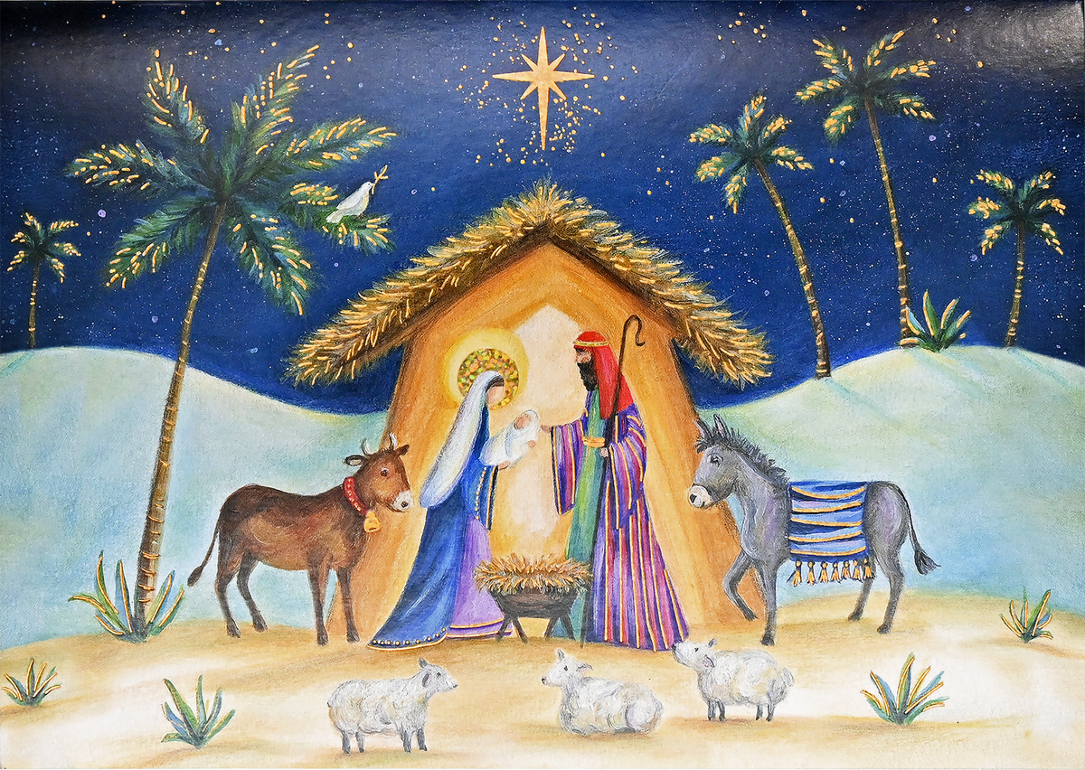 Holy Night Deluxe Boxed Holiday Cards