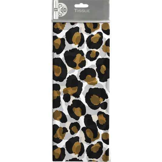 Black Gold Leopard - Tissue - Printed