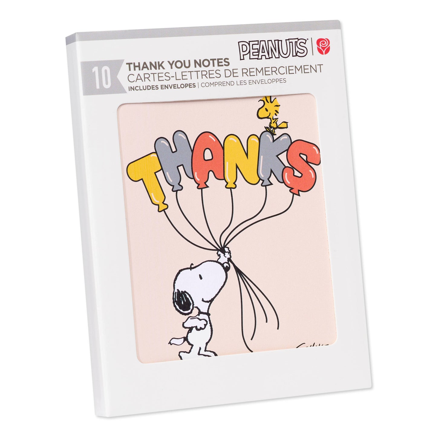 Thank You Card Stationery Notes, Snoopy and Woodstock 10-Ct