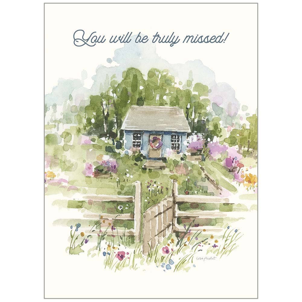 Blue Cottage - Goodbye Card