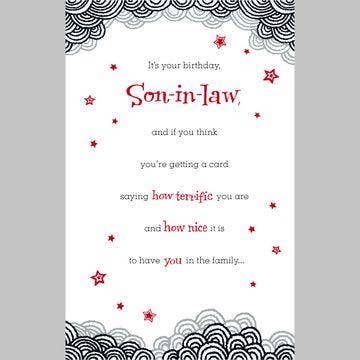 Son-in-Law Birthday Card