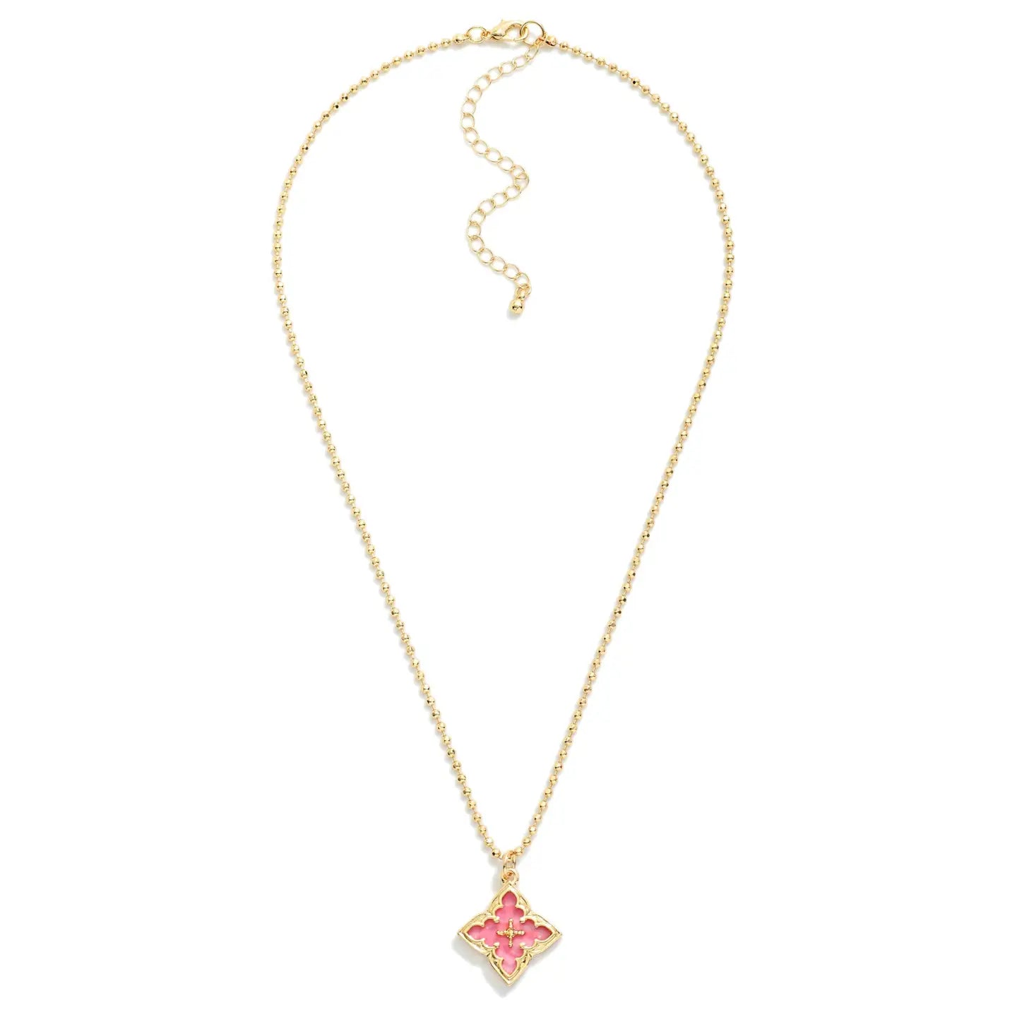 Ball Chain Necklace with Pendant