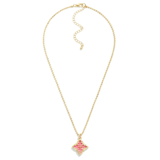 Ball Chain Necklace with Pendant
