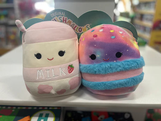 Squishmallow Amelie the Strawberry Milk and Amandine the Macaron Perfect Pair Plush Toy