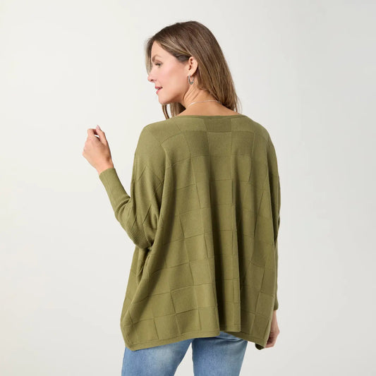 Lightweight Heavenly-Luxe Textured Knit Poncho