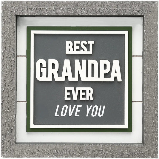 Best Grandpa Ever - 8" Plaque