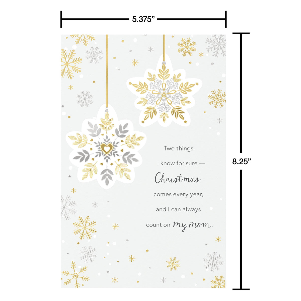 Christmas Card for Mother / Mom (Can't Imagine)