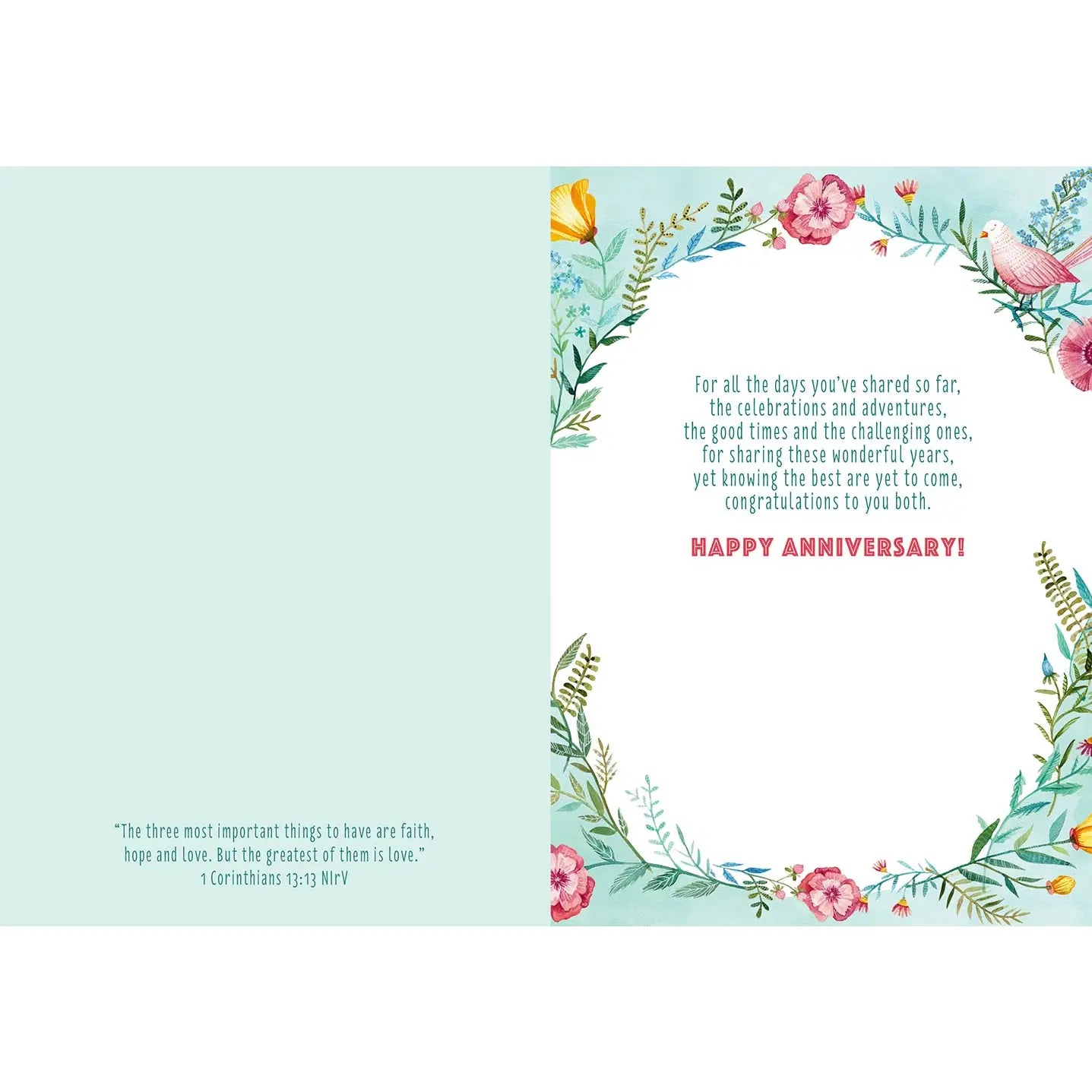 Bible Verses - Faith Anniversary Card