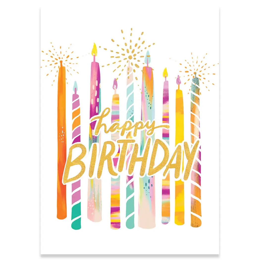 Cool Candles Birthday Greeting Card