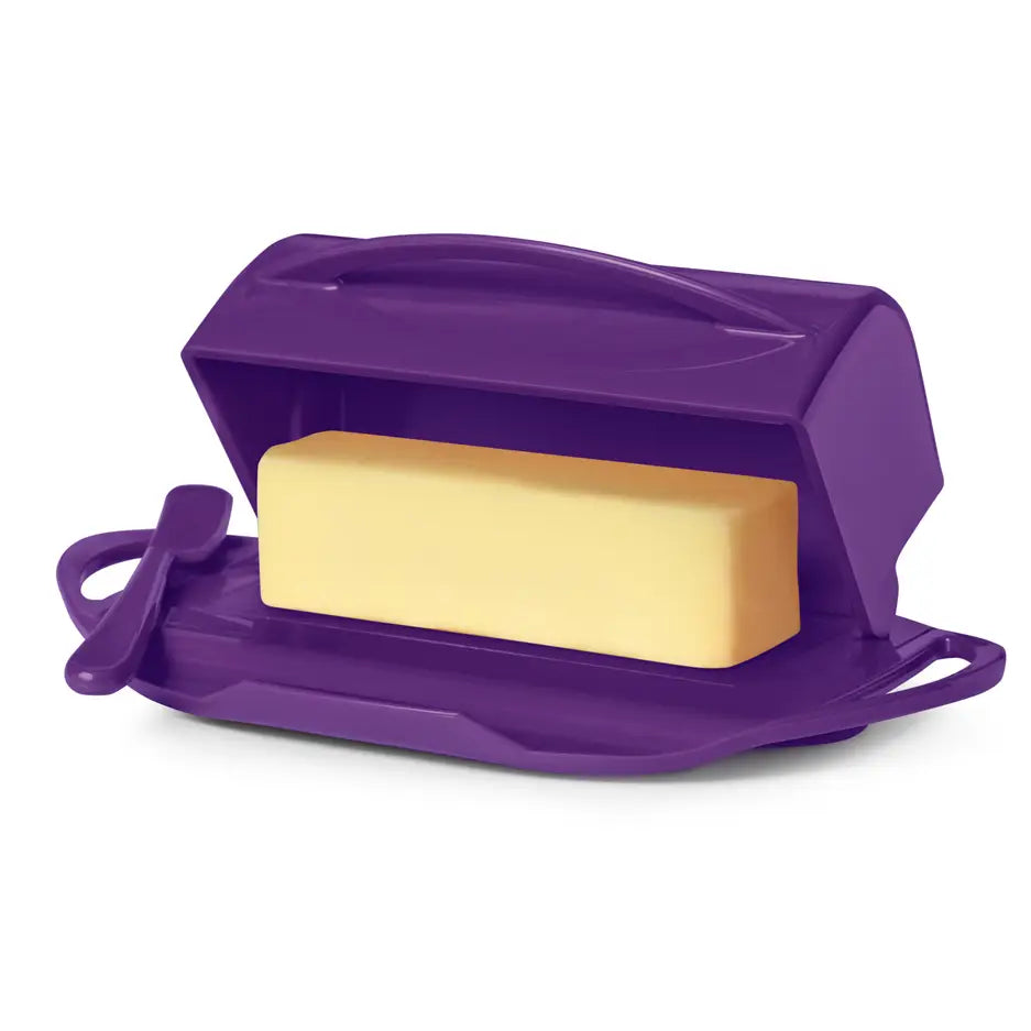 Flip-Top Butter Dish w/ Butter Knife