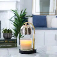 Mercury Glass Candle Warmer Lamp