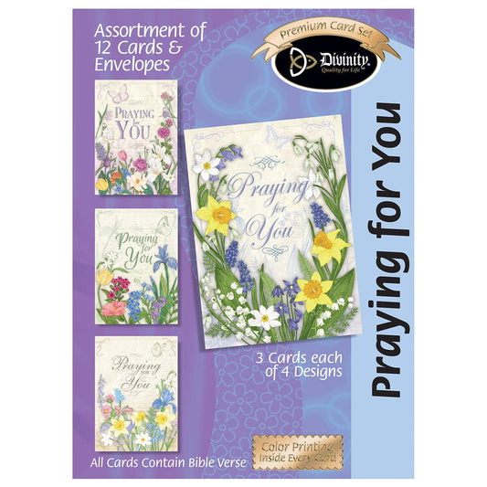 Boxed Cards: Praying for you-Florals & Butterflies