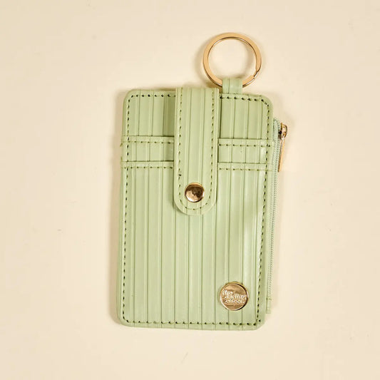 Ripple Ridge Keychain Wallet