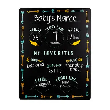 Baby Arrows Photo Prop Milestone Chalkboard