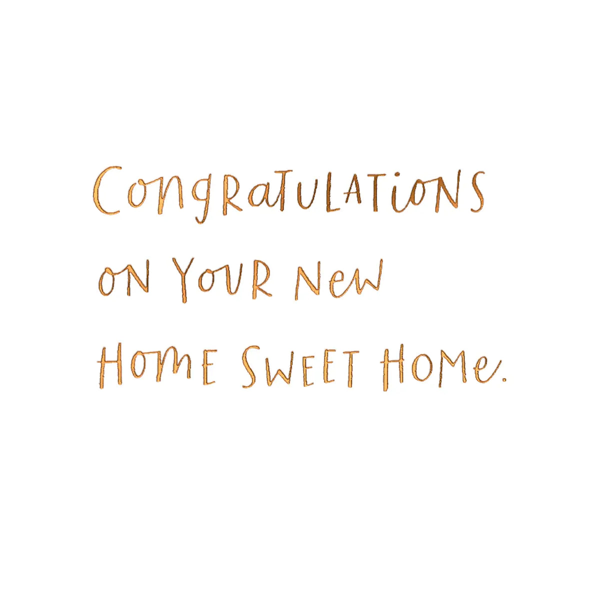 New Home Congratulations Card