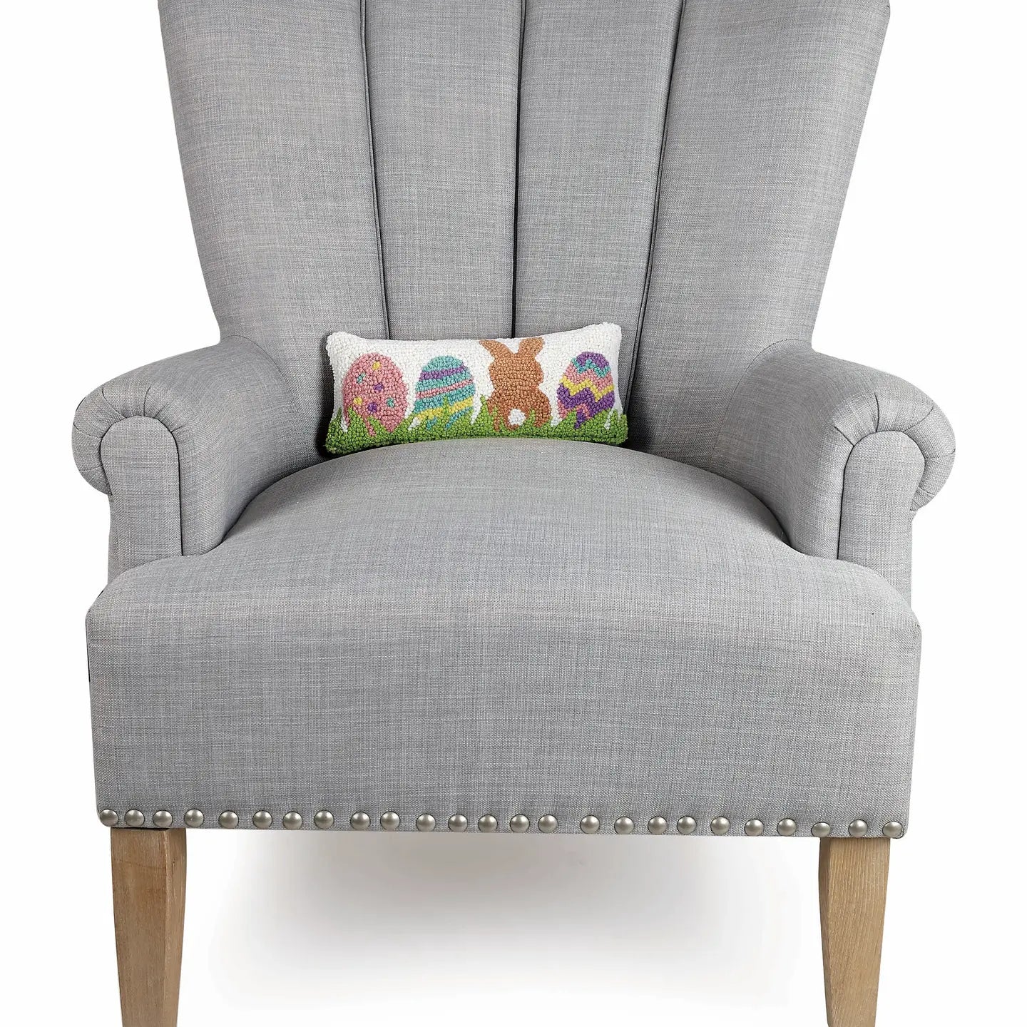 Bunny with Eggs Hook Pillow