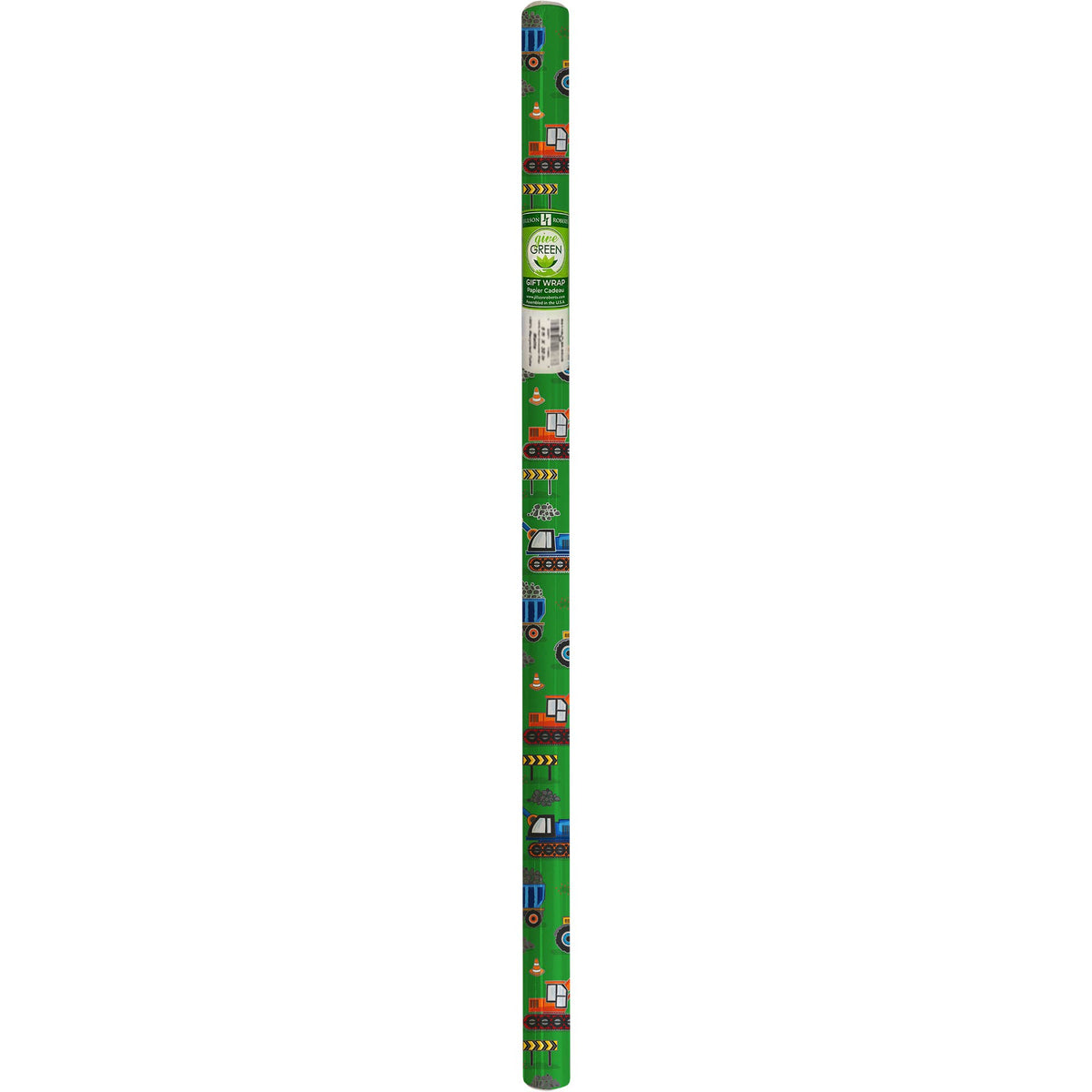 Construction Trucks Green - Gift Wrap Rolls
