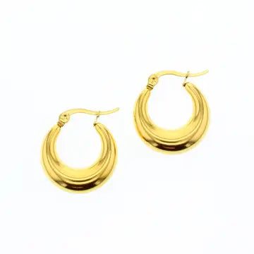 Lotus Waterproof Gold Earrings