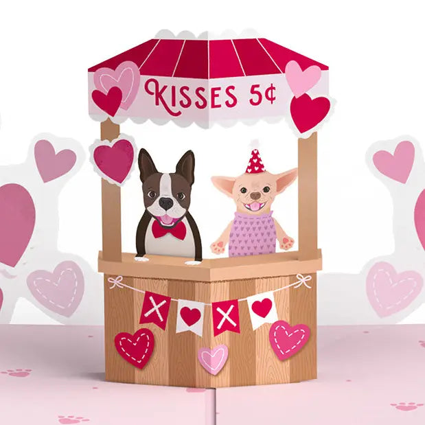 Love You Furever Dog Kisses Pop-Up Card