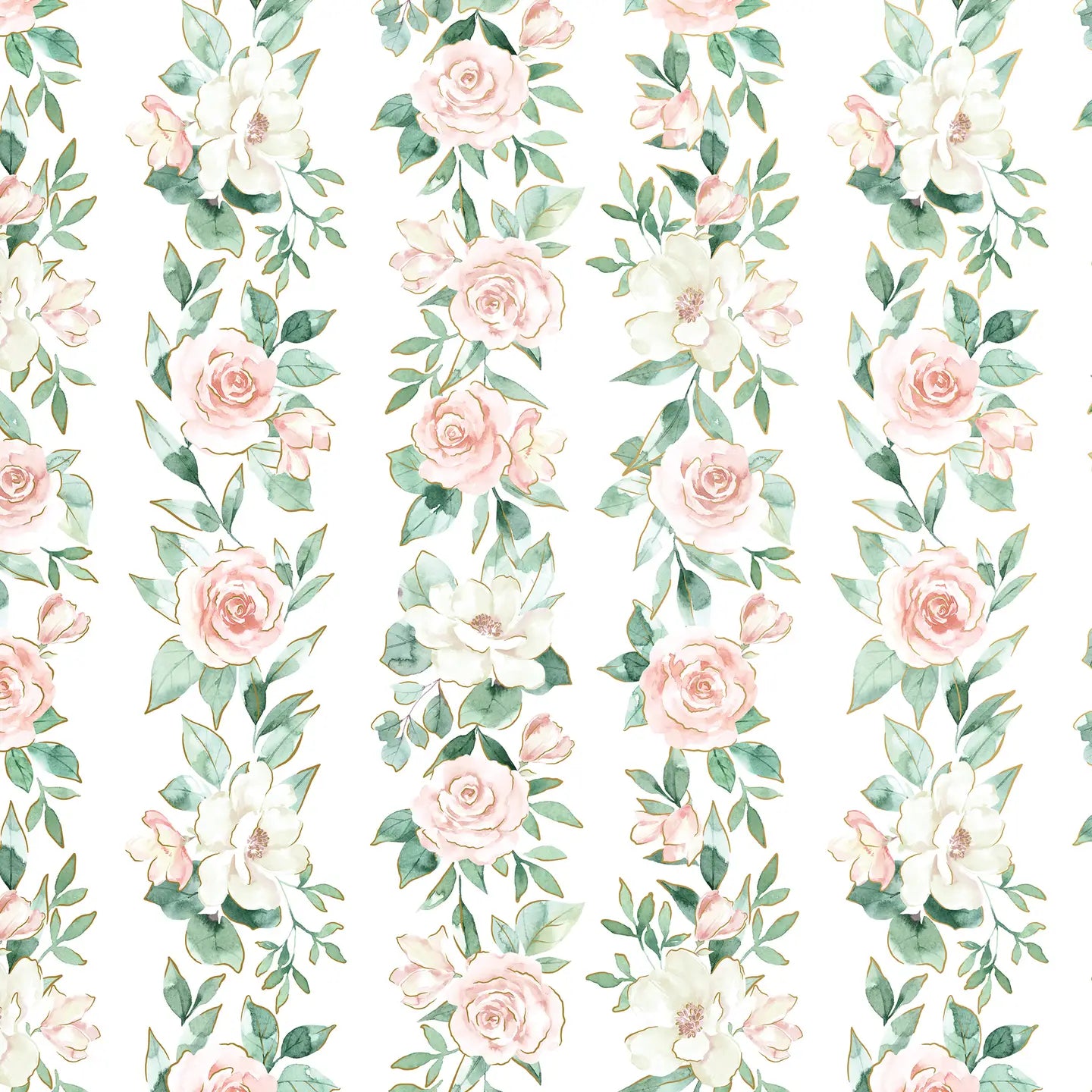 Pink Roses Gift Wrap Collection